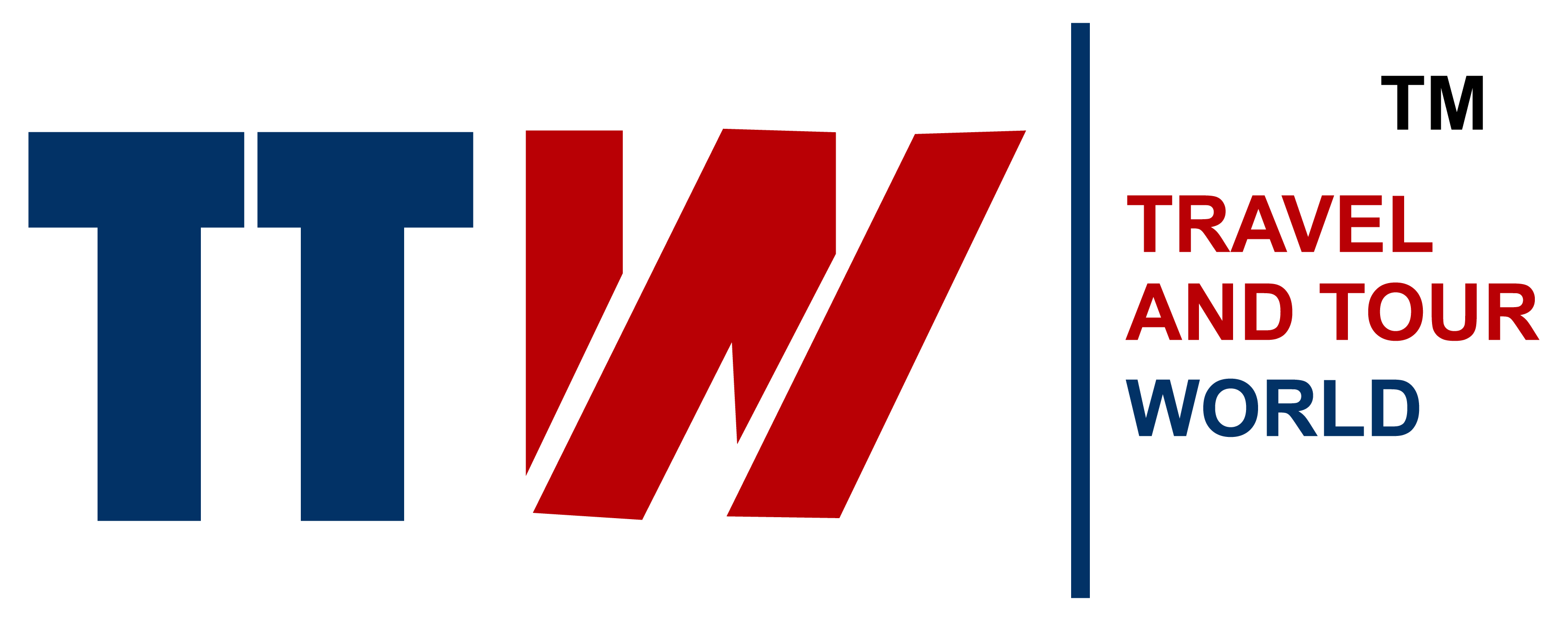 Logo displaying large blue letters "TT", bold red "W", and the words "Travel and Tour World" in red text on the right, representing coverage of cultural milestones and America new attractions.