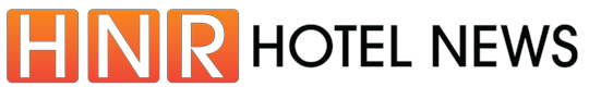 Logo with the letters "HNR" in orange boxes next to the words "HOTEL NEWS" in black text on a light background.